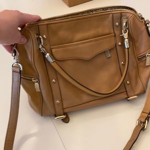 Rebecca minkoff Cupid satchel crossbody camel